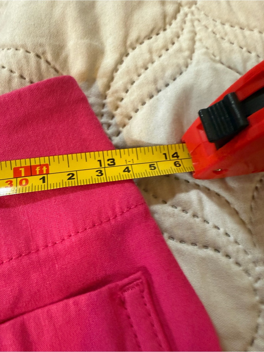 Maeve Anthropologie Colette Pink Wide Leg Ankle Pants Womens 25 - Picture 9 of 12